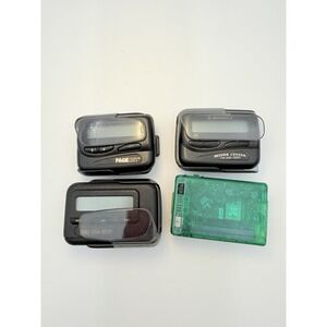 Lot Of 3 Vintage Motorola Ultra Express Pagers W/Clip. Untested